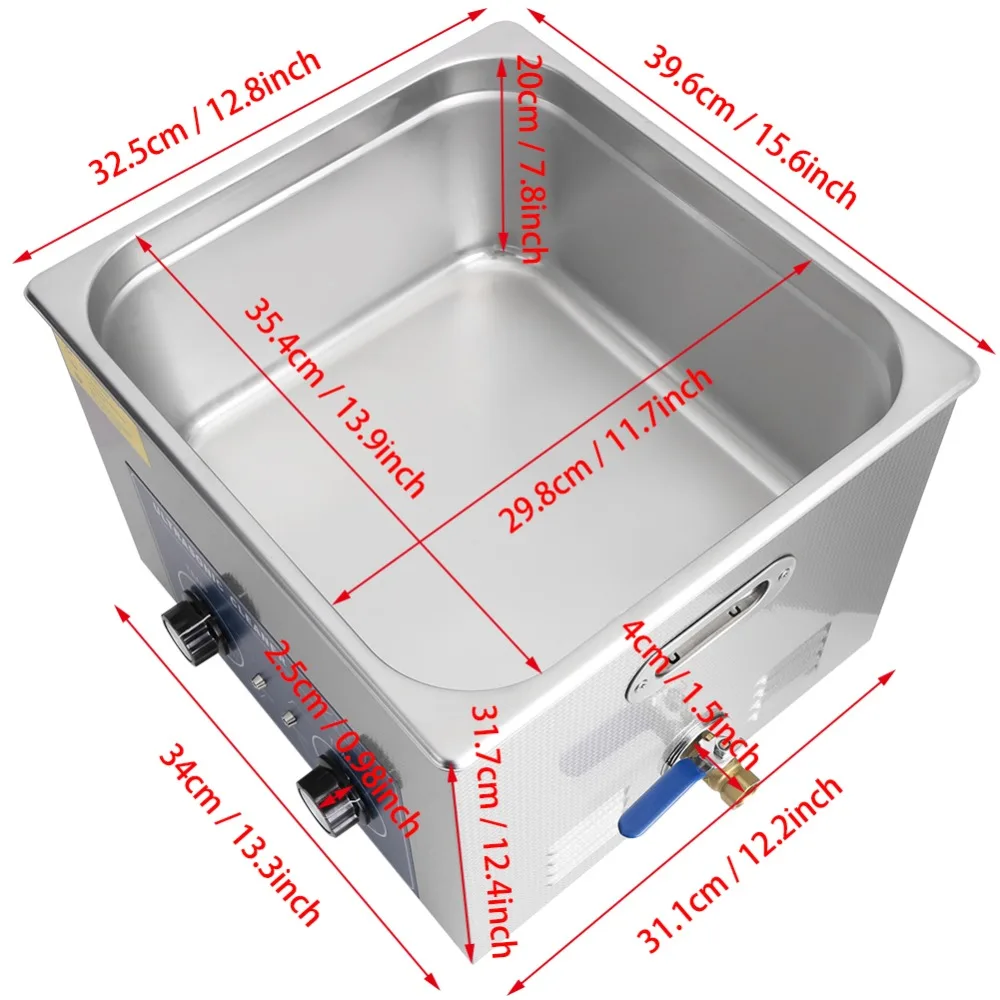 2L 3L 6L 10L 14L sonic Cleaner из нержавеющей стали Ultra Bath Heated Timer Cleaning Machine with Basket