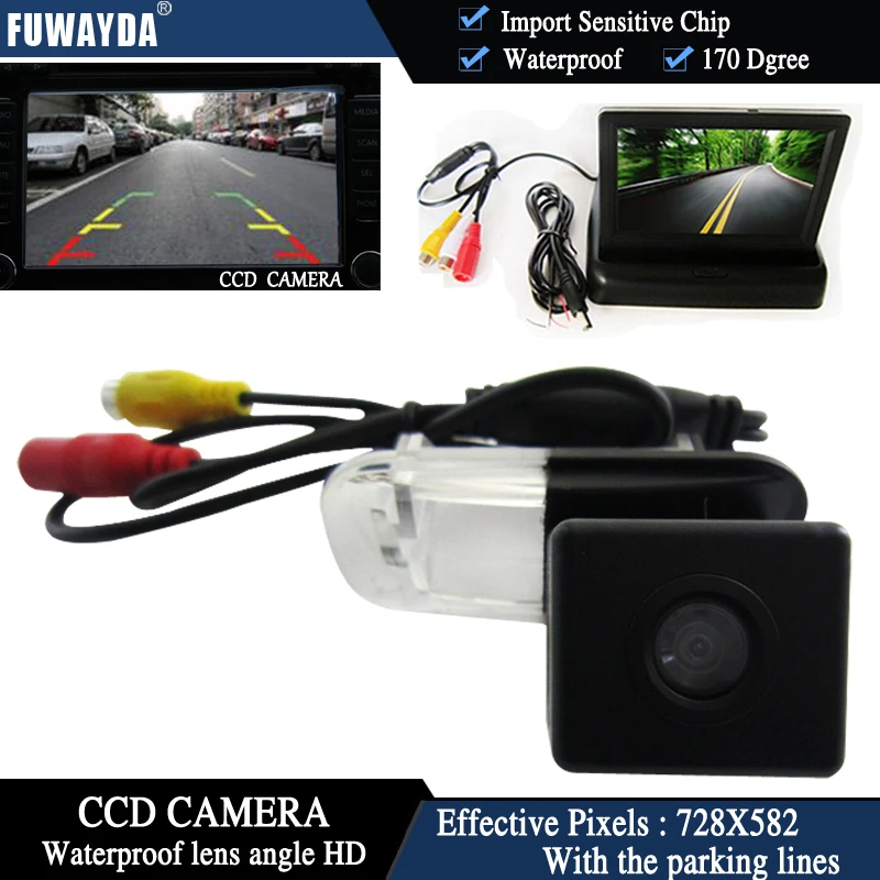 Цветная CCD Автомобильная камера заднего вида FUWAYDA для Mercedes Benz B200 A class W169 B Class T245 + 4 3