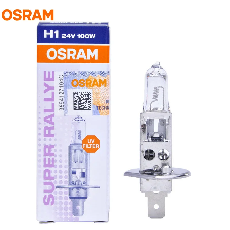 OSRAM H1 62241 24 в 100 Вт P14. Стандартная галогенная лампа для внедорожника супер ралли