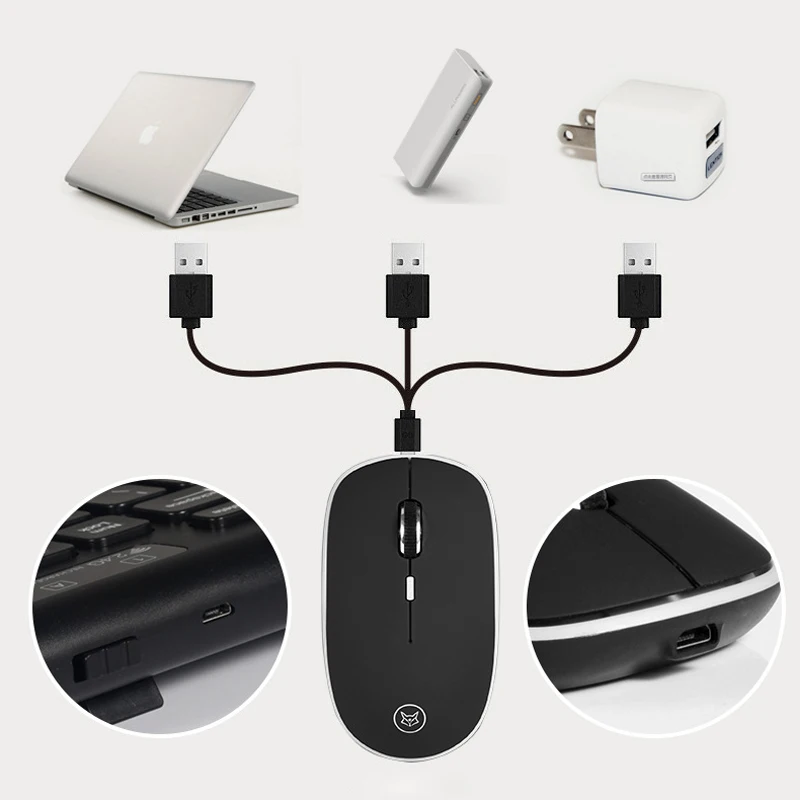 Перезаряжаемый USB 2,4G набор клавиатура и мышь 1600 dpi беспроводная клавиатура с мышью для настольного ПК подарок матери