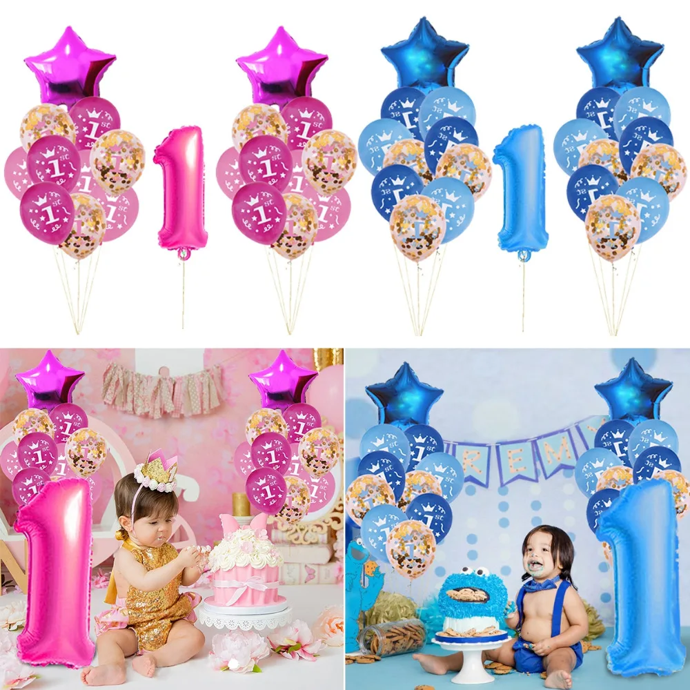 FENGRISE мой первый день рождения украшения дети гелиевый баллон воздушный шар