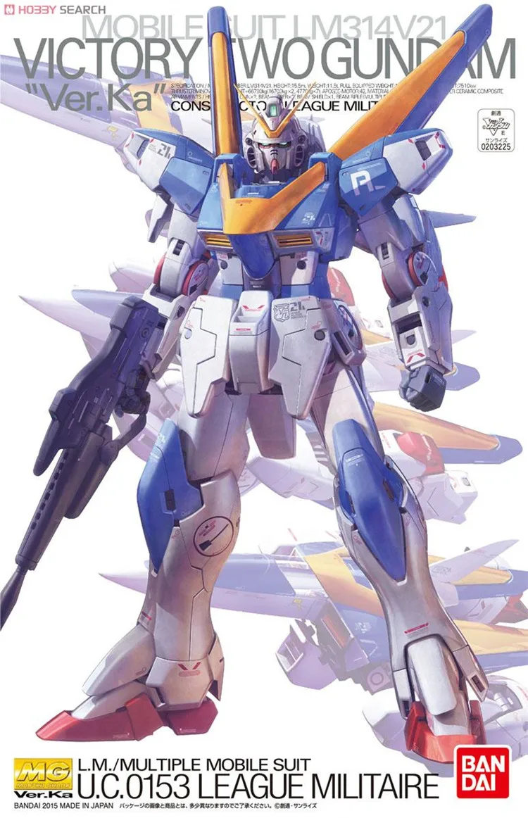 Bandai Gundam MG 1/100 V2 вер. Ka мобильный костюм сборки модель Наборы фигурки пластмассовые