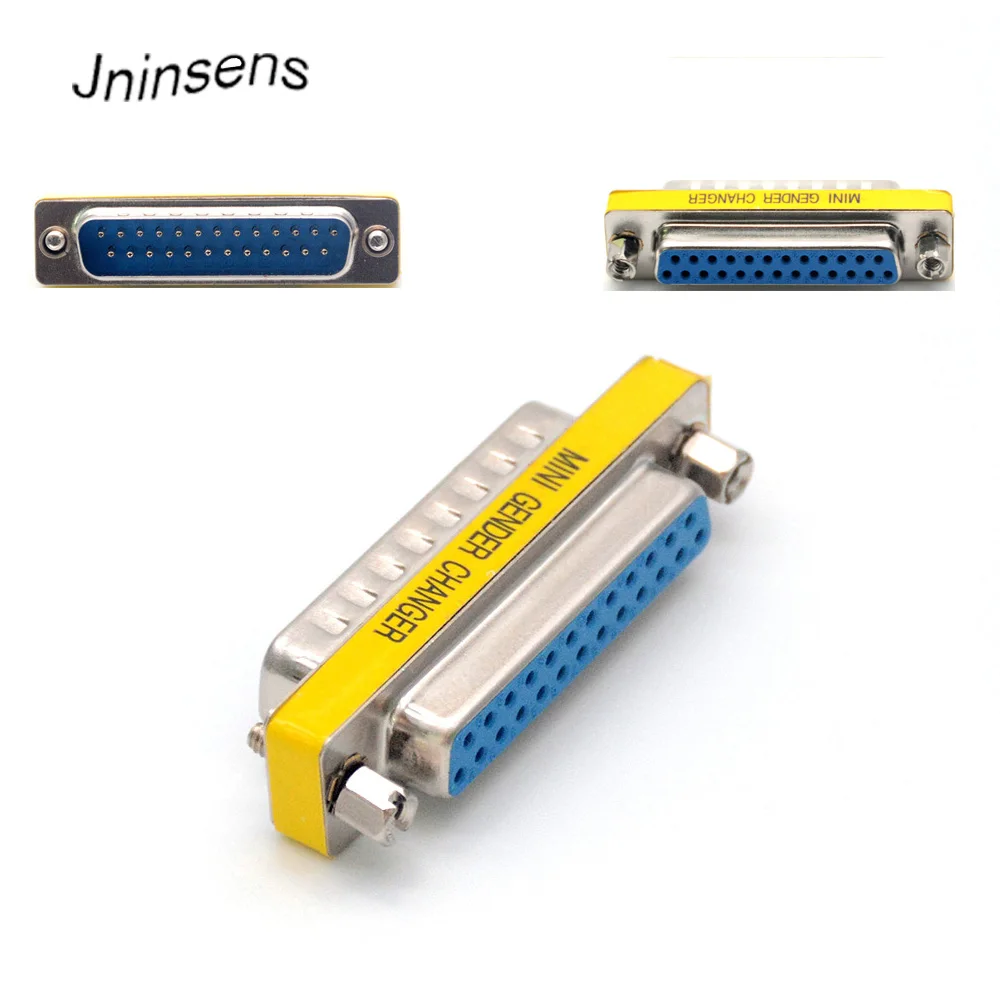 Высокое качество DB25 Mini Gender Changer 25 Pin конвертер адаптер к папа женскому