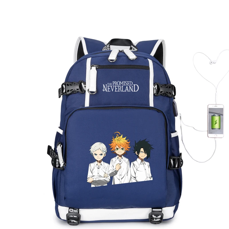 Обещанный рюкзак для ноутбука Neverland с зарядкой через usb, Норман Эмма, женский рюкзак, холщовые школьные сумки, большой рюкзак для книг, рюкзак для путешествий