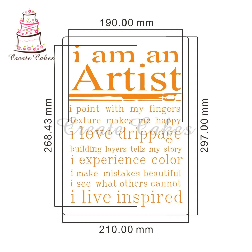 Я художник трафареты для рисунки на стену Скрапбукинг штамп украшение для альбома тиснение DIY Бумага для творчества для открыток цветочный шаблон