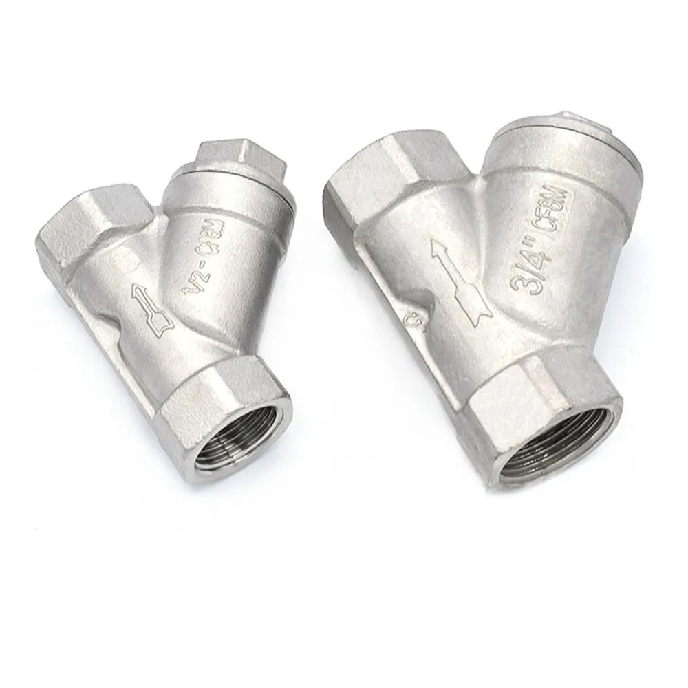 BSP 1/2 &quot3/4&quot 1 &quot1 1/4&quot &quotЖенский встроенный Y сетчатый фильтр с резьбой 304 из