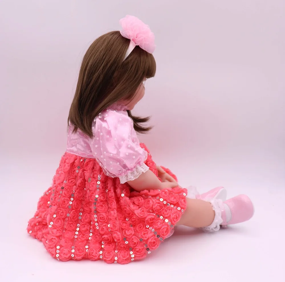 Силиконовые куклы Новорожденные реалистичные 23 дюйма 58 см детские игрушки для