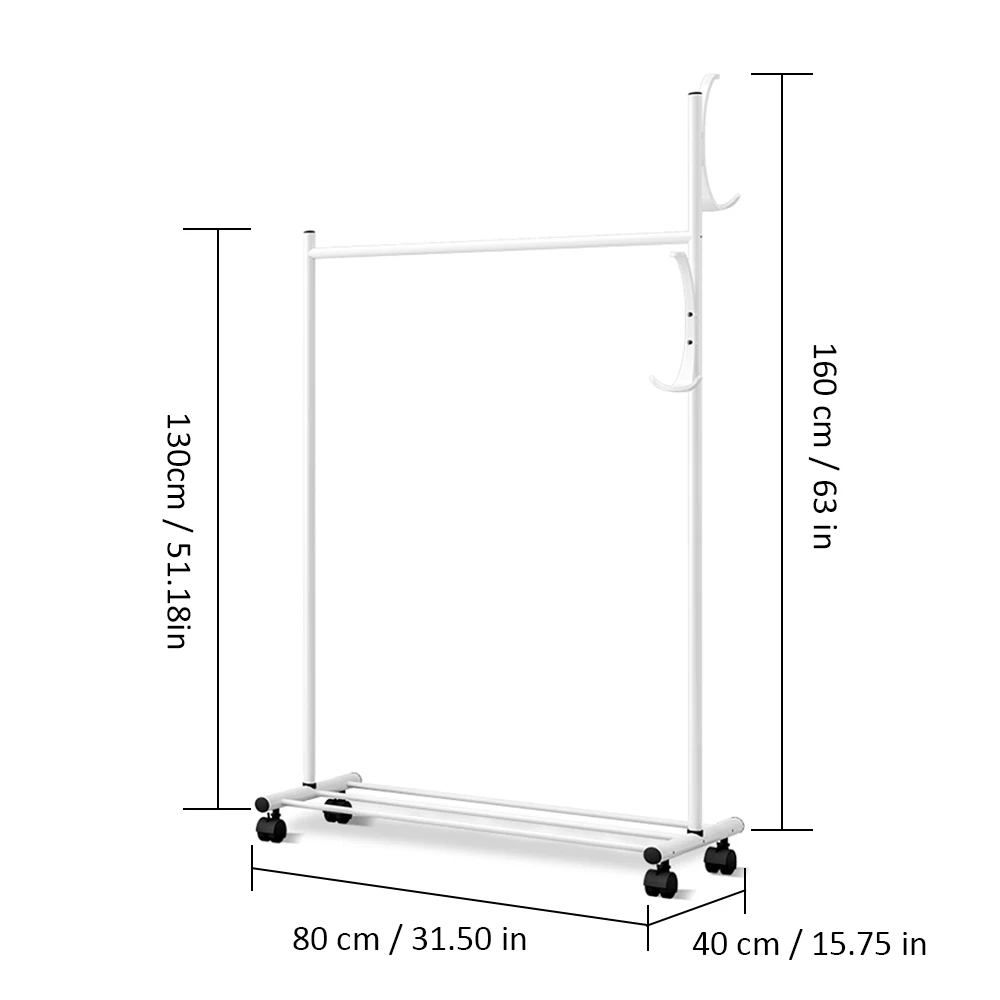 Многофункциональная Простая вешалка из нержавеющей стали, съемная вешалка для одежды, напольная стойка, вешалка для одежды, колеса