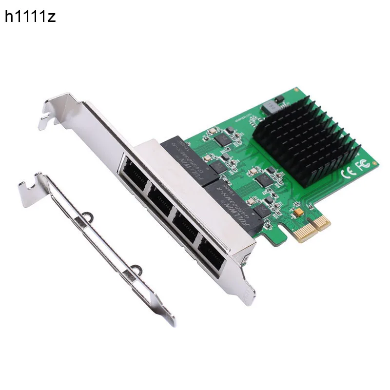 Сетевые карты H1111Z Ethernet адаптер PCI-Express 4-портовый гигабитный контроллер карта RTL8111