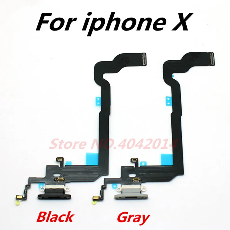 

1Piece New USB Charging Dock Port dock Connector Charger plug With microphone Flex Cable For iPhone X 8/8plus Spare parts