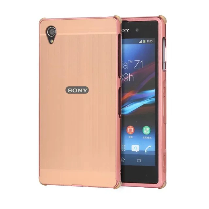 Роскошный противоударный чехол для sony Xperia Z1, Z2, Z3, Z4, Z5, металлический бампер, матовая задняя крышка из поликарбоната, Жесткий Чехол для sony Xperia Z1, Ультратонкий чехол