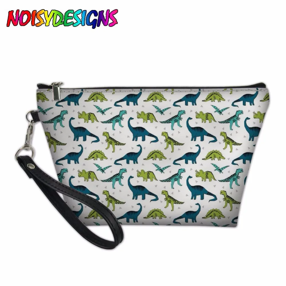 

New Arrive Dinosaurs Cosmetic Bag Women Necessaire Make Up Bag Tyrannosaurus Printing Travel Portable Makeup Bag Toiletry Kits