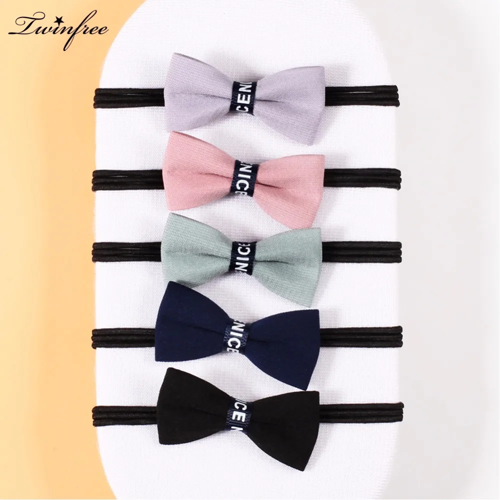 5 шт./компл. бант для волос галстук бабочка Детская повязка головные уборы