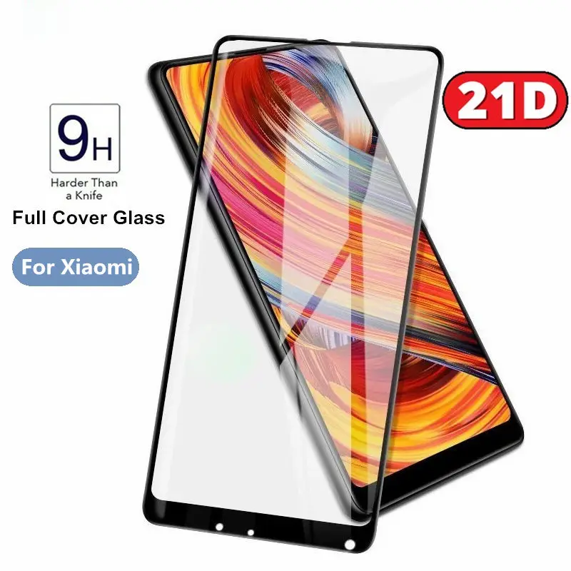 21D закаленное стекло для Xiao mi 9 SE 8 Pro 6 mi 8 lite mi x 2 3 Pocophone F1 mi 5X A1 6X A2 lite Полное покрытие защита экрана