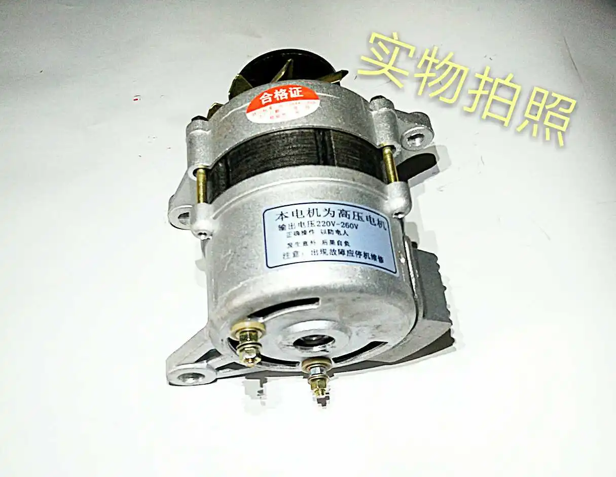 Pulley type permanent magnet 220v1500w tile small new pure copper wire package high power household alternator