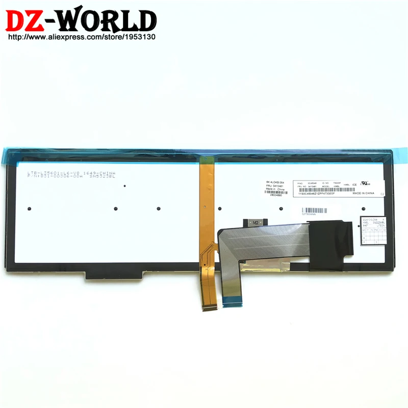 Клавиатура Teclado 04Y2481 04Y2403 0C45046 клавиатура с исландской подсветкой для Thinkpad T540P W540