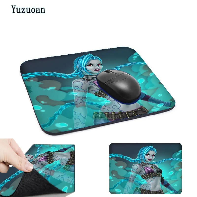 Игровой коврик для мыши Yuzuoan Jinx league of legends большой Самый дешевый компьютерный