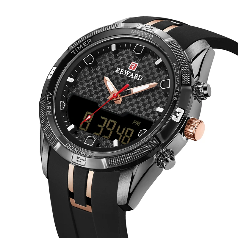REWARD Military Sport Fashion Men Watch Top Quality Luxury Quartz Watches  Clock Silicon Band Watch JD-RD8100M | Наручные часы | АлиЭкспресс