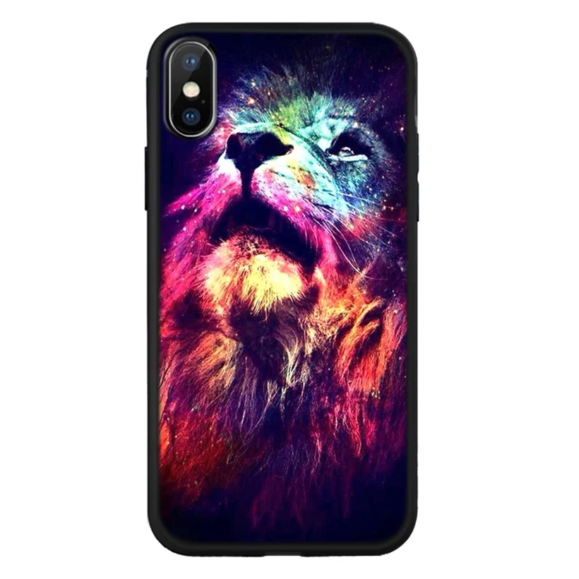 Мягкий чехол для пары iPhone X XR XS 11 11Pro 7 8 Plus Тигр леопардовый узор Чехлы обложки Max A43 |