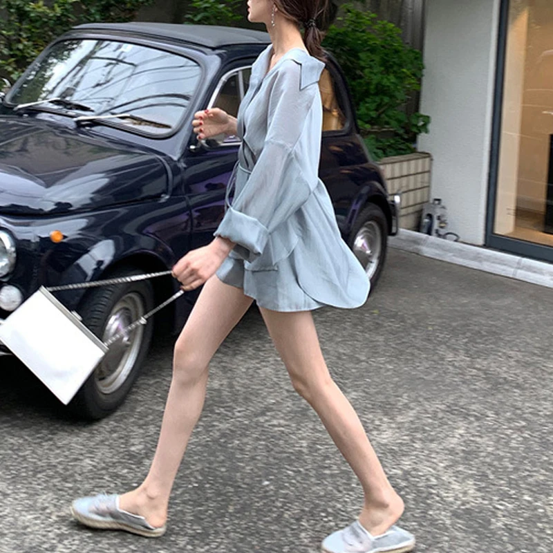 Корейский стиль Женский комплект из 2 предметов повседневный женский свободный с