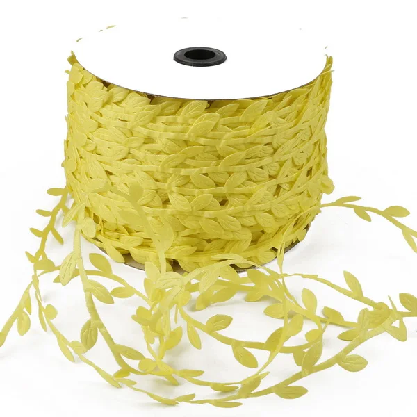 Fluorescent yellow 10 м 3 см Рождественская елка Decora ткань кружевная отделка ленты для свадебной вечеринки домашний декор аксессуары поставки - Color: Fluorescent yellow