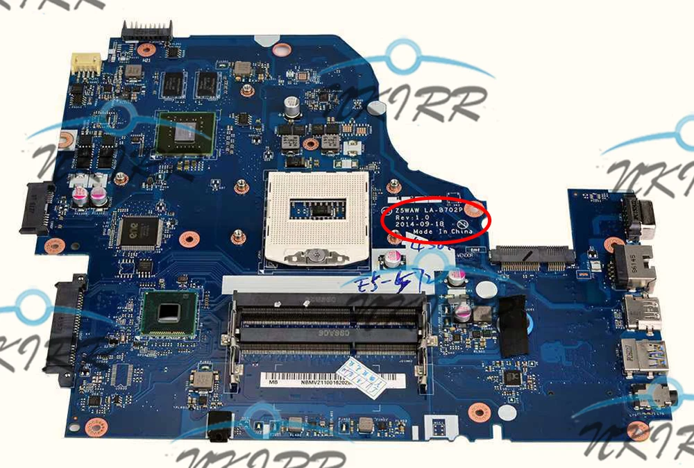 

Материнская плата Z5WAW LA-B702P NBMQ011001 NB.MQ011.001 GT840M HM86 DDR3L S947 для Acer Aspire