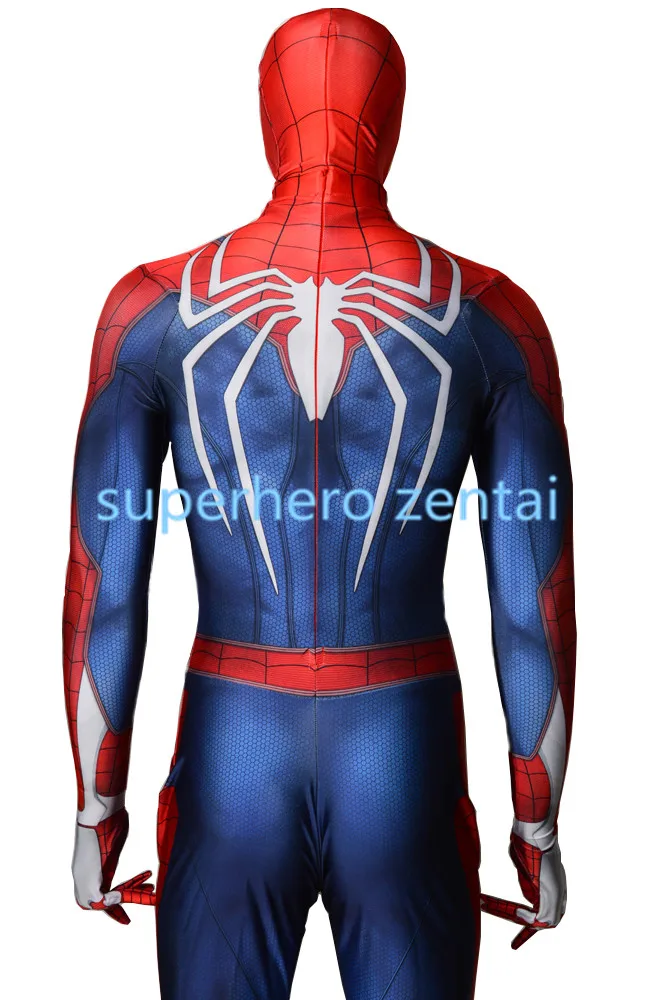 PS4 Insomniac костюм Человека-паука зентай с 3D принтом новые игры Spidey Косплей Костюм
