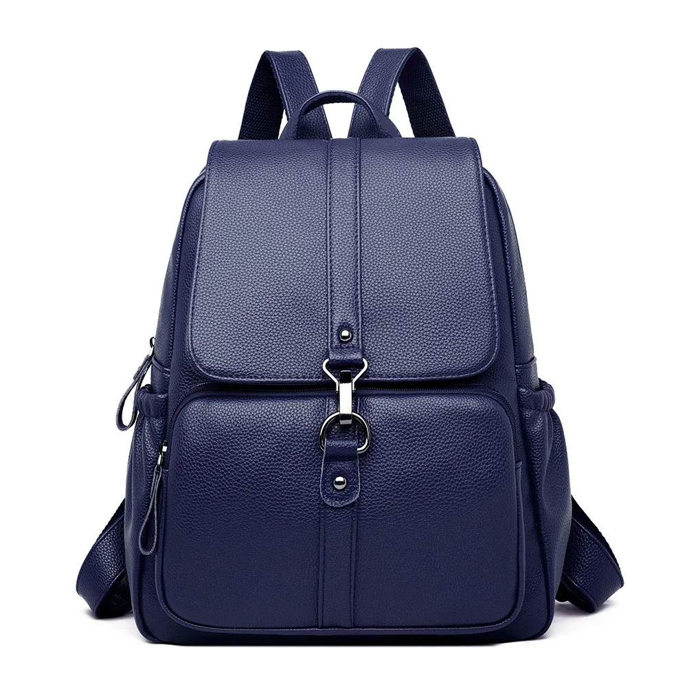 Роскошные женские кожаные рюкзаки Сумки На Плечо Дизайнерские женские Mochila школьные рюкзаки для девочек большой емкости рюкзак для деловых поездок