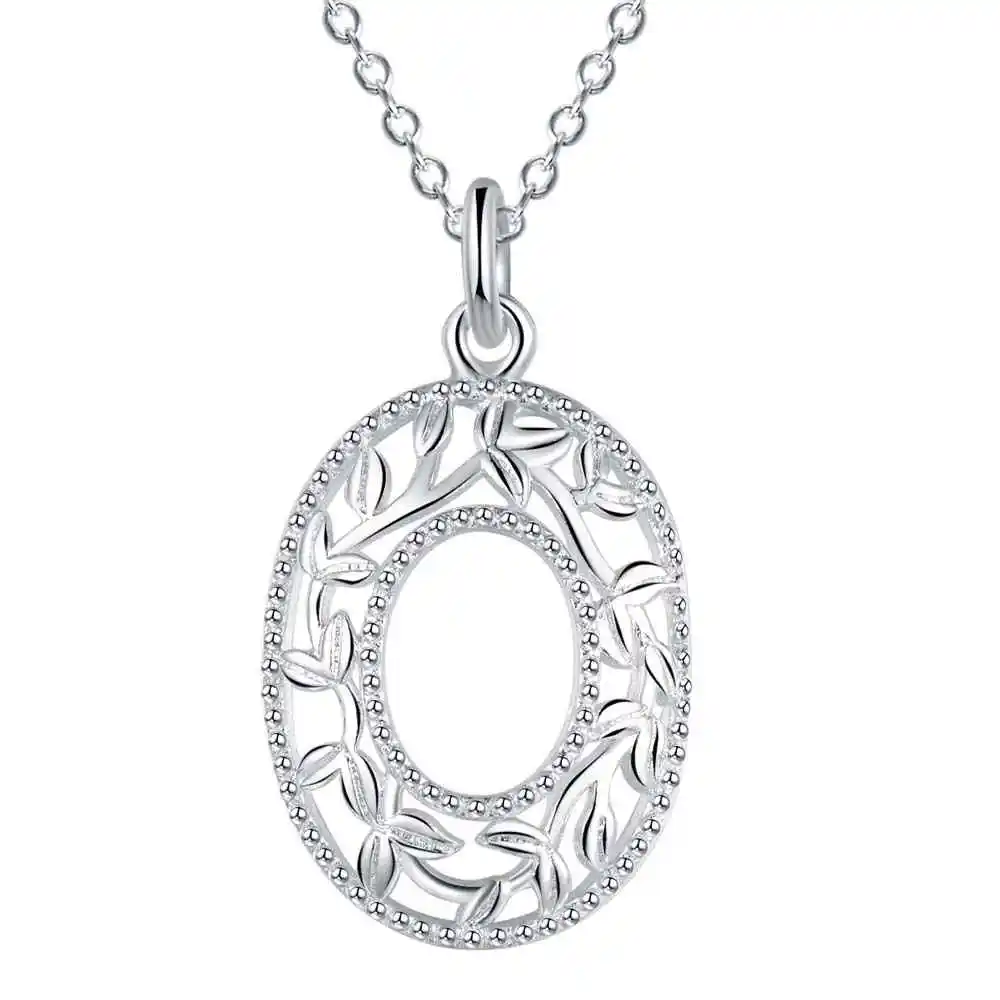 Китайский поставщик винтажное ожерелье с подвеской посеребренное длинное