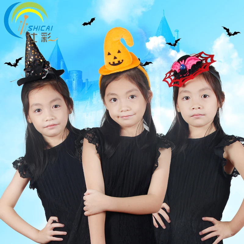 Повязка на голову для Хэллоуина украшение лента волос детей тыква Паучья