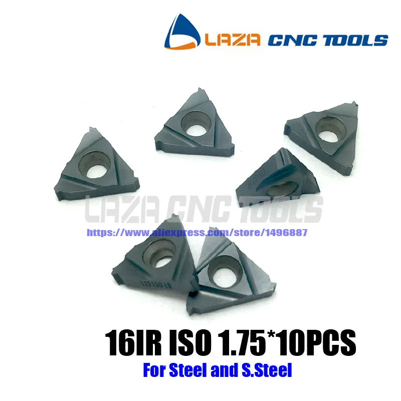 Твердосплавные резьбовые вставки 16IR ISO1.75 лезвие с внутренней резьбой