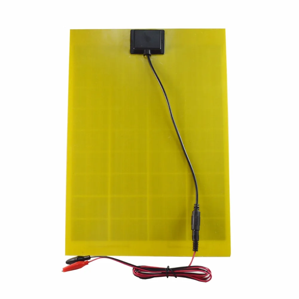ELEGEEK 10 W 18 V Солнечная Панель DC Выход поликристаллическая солнечная панель с зажимами аллигатора для 12 V солнечной системы и 12 V батареи