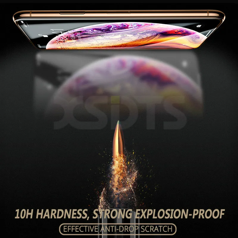 Закаленное стекло для iPhone 11 Pro 6 6s 7 8 Plus X Xs Max XR защитное стекло на экран протектор 10D изогнутые края
