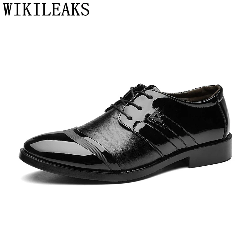 

Wedding Men Shoes Classic Brand Italian Shoes Men Formal Coiffeur Patent Leather Suit Shoes Men Elegant Zapatos De Hombre Bona
