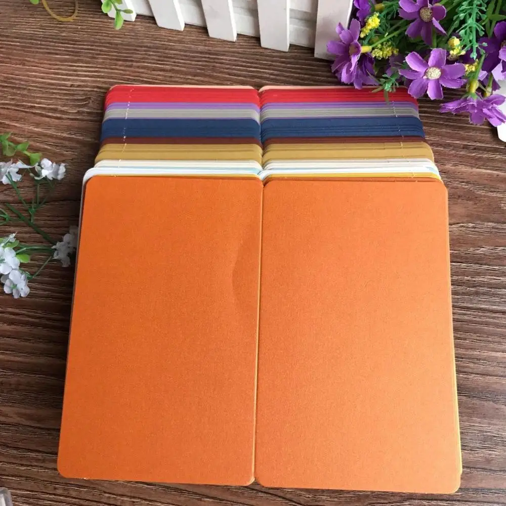 10 шт./упак. DIY Пустые Складные жемчужные бумажные открытки ручной рисунок с днем