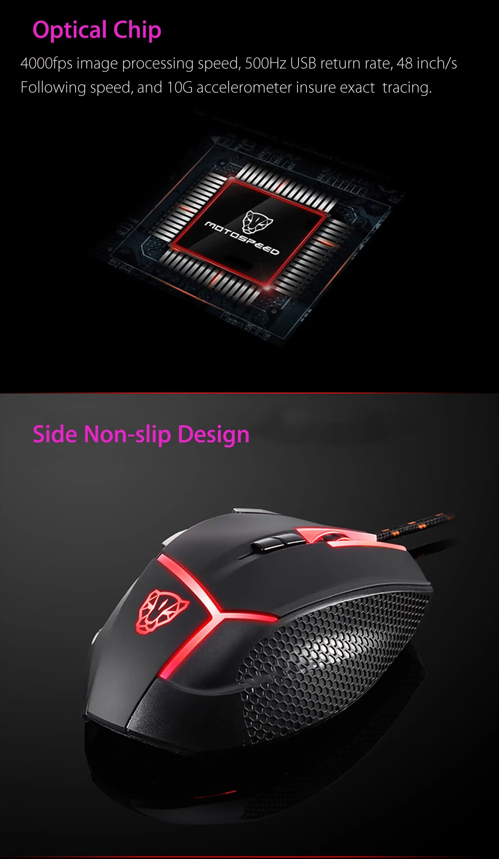 Motospeed V18 профессиональная Проводная игровая мышь USB RGB светодиодный подсветка клавиатура мышь для ПК ноутбук Настольный компьютер геймер мышь