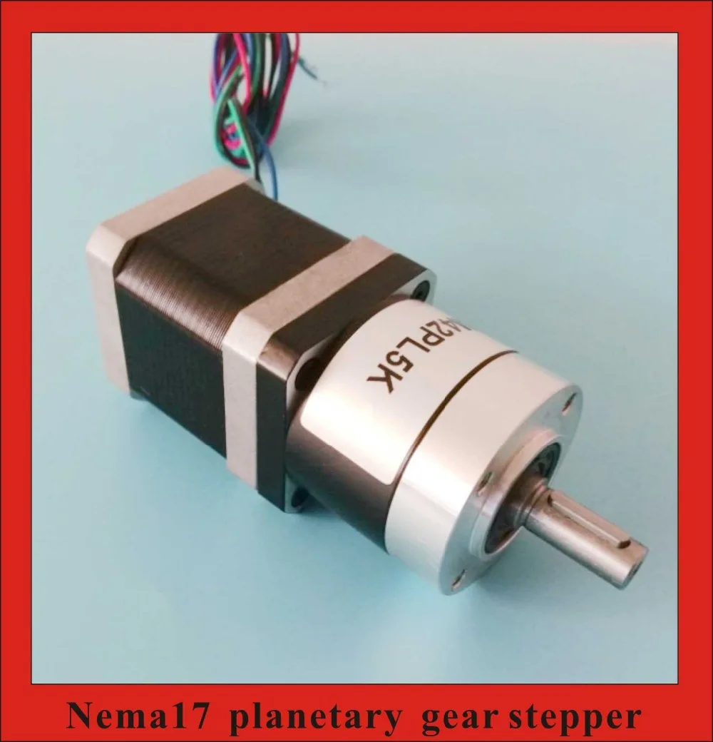 15:1 20:1 25:1 30:1 50:1 100:1 Планетарный шаговый двигатель NEMA 17 длина 40 мм|nema 17|planetary nemageared