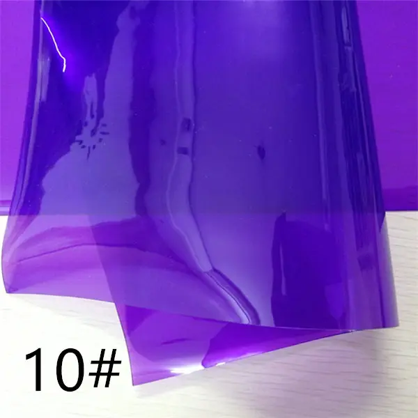 10 purple 1 шт/7,6*12 дюймов синтетическая твердая ПВХ водонепроницаемая кожаная ткань для DIY аксессуаров - Цвет: 10 purple