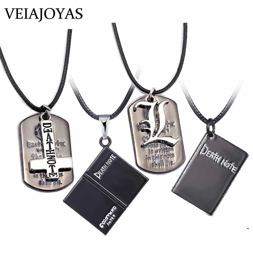 Классическое ожерелье из аниме Death Note веревочная цепочка чокер модная черная
