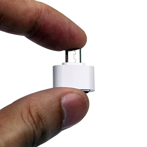Оптовая продажа-2016 Белый адаптер OTG с Micro USB штекер на 2 0 разъем для планшета Android pad