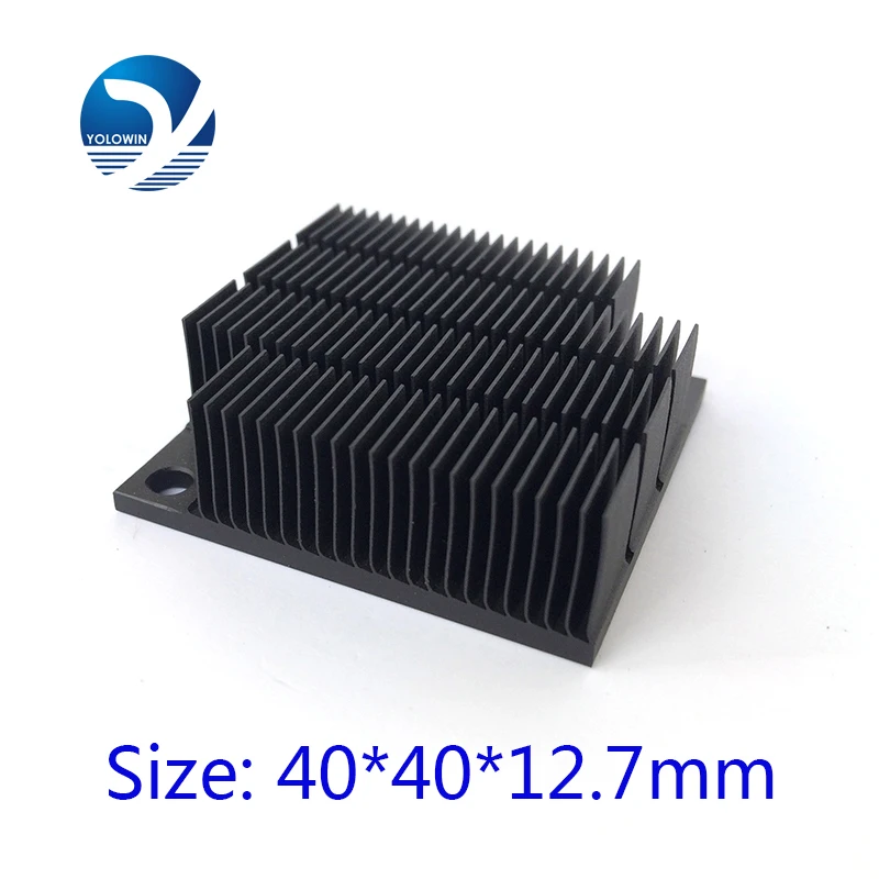 Алюминиевый радиатор для электронных чипов 40*40*12 7 мм|heat sink radiator|aluminum heatsinkheat |