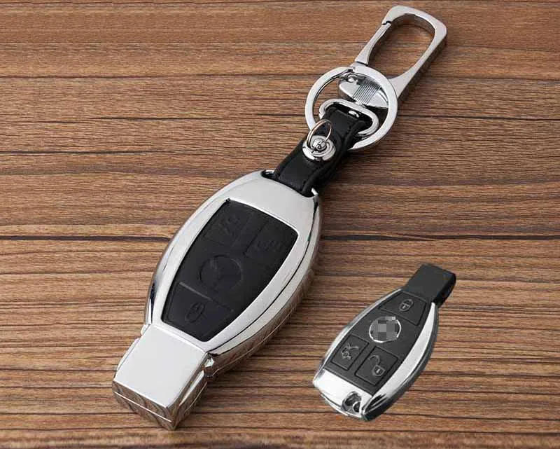 Журнал-сплав металлик Smart Remote Брелок Shell кожа кнопку чехол для Benz серии