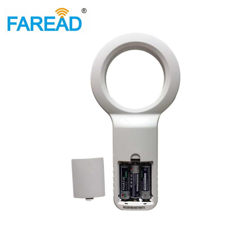 Ручной считыватель для идентификации животных 3 AA USB 134 2 кГц чип сканера ушей