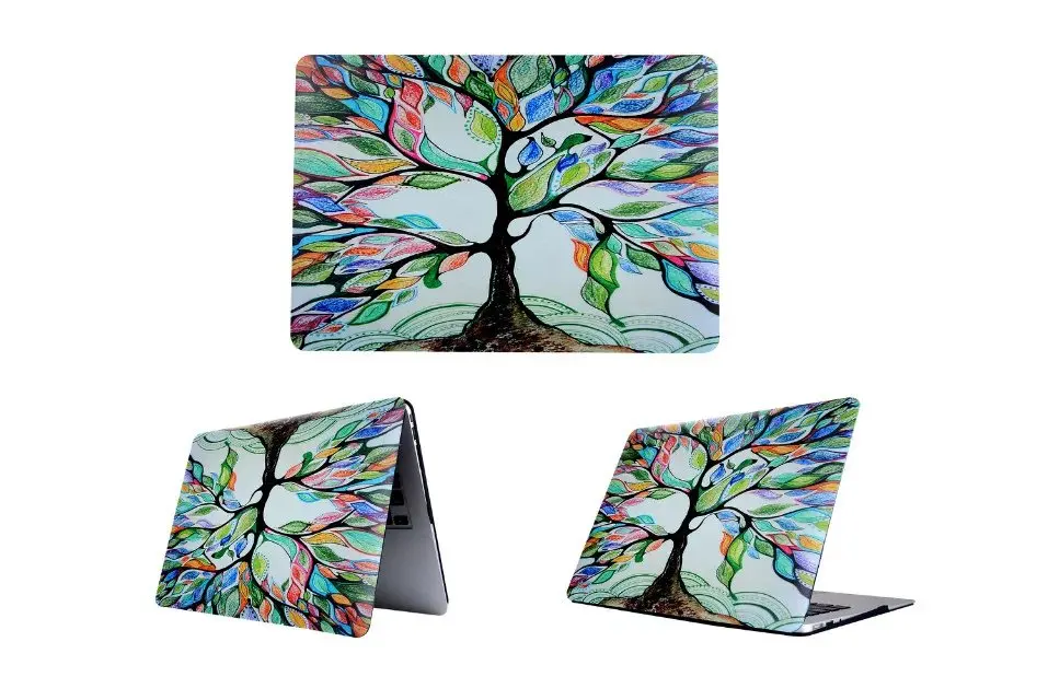 Ультратонкий легкий пластиковый жесткий чехол из искусственной кожи с покрытием