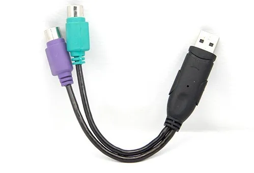 Usb адаптер для PS2 Кабель конвертера подключения клавиатуры или сканеров мыши|usb to