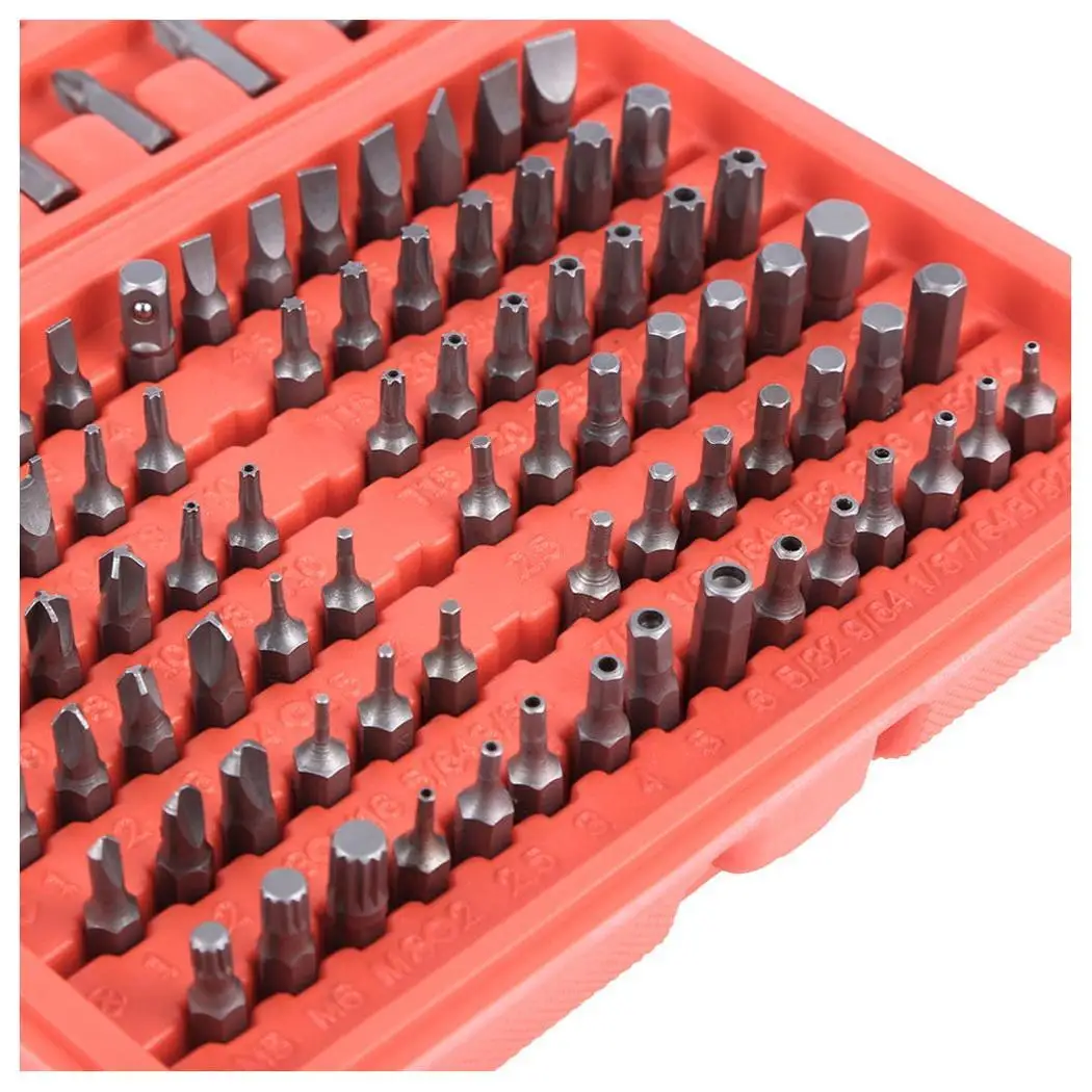 Новый 100 шт. электрический отвертка комплект безопасности Бит 1 5 2 3 4 6 8 мм набор