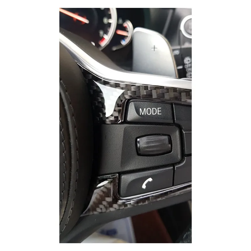 Auto Accessories Carbon Fiber 2pcs/lot 3pcs/lot Steering Wheel Buttons Stickers For BMW 5 Series G30 X3 G01 Car Styling | Автомобили и