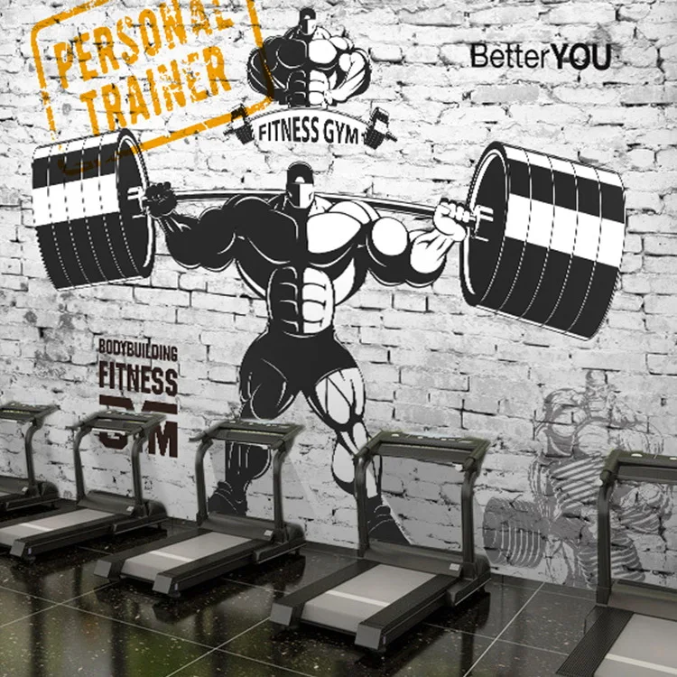 

Custom Size Photo Customized 3D stereo sports wallpaper gym yoga basketball stadium playground wallpaper mural