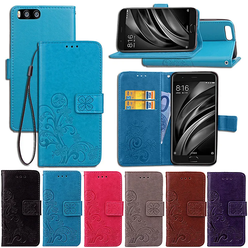 Чехол для Xiaomi Mi 6 чехол Mi6 5 15 дюймов кошелек искусственная кожа силиконовый