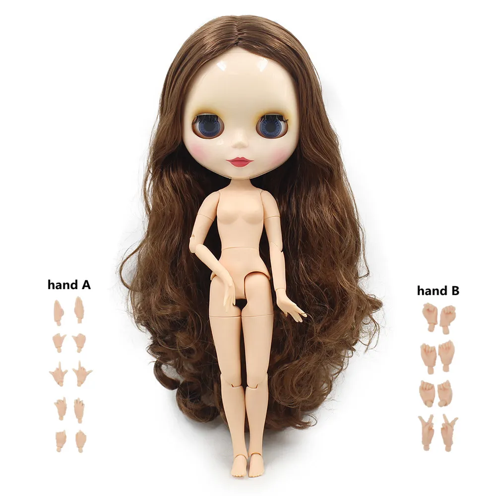 ICY blyth кукла Обнаженная фабрика нормальное и общее тело с ручным набором AB Мода BJD кукла девочка кукла специальная цена - Цвет: 9158-J